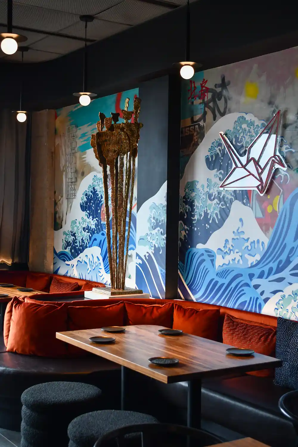 A set lounge table inside The Naisho Room