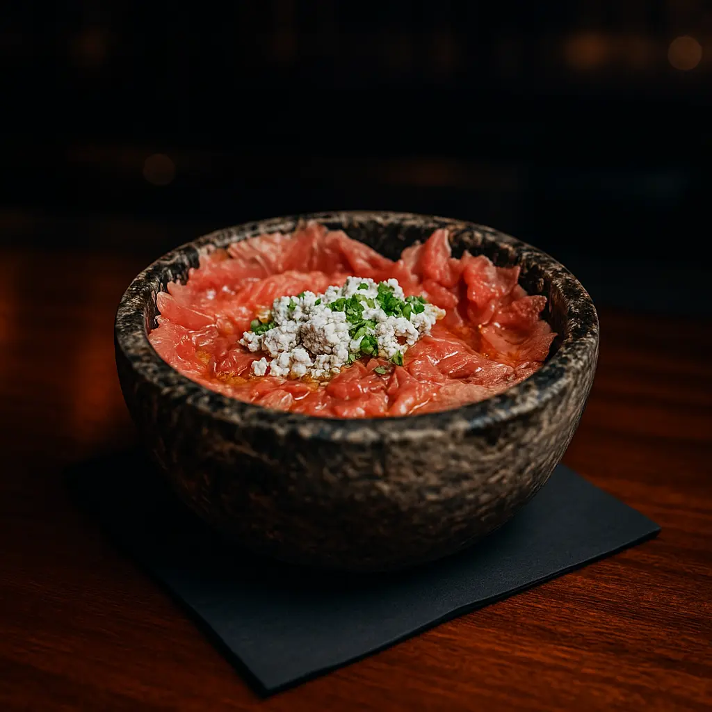 Sushi bowl served at The Naisho Room